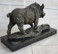 Load image into Gallery viewer, Art Deco HotCast Wild Pig Boar Farm Bronze Animal Statue Sculpture Figurine Gift

