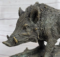 Load image into Gallery viewer, Art Deco HotCast Wild Pig Boar Farm Bronze Animal Statue Sculpture Figurine Gift
