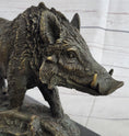 Load image into Gallery viewer, Art Deco HotCast Wild Pig Boar Farm Bronze Animal Statue Sculpture Figurine Gift
