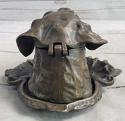 Labrador Retriever Dog Puppy Incense Burner Bronze Metal Sculpture Original Art