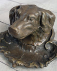 Load image into Gallery viewer, Labrador Retriever Dog Puppy Incense Burner Bronze Metal Sculpture Original Art
