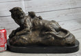 Load image into Gallery viewer, Lion Tiger & Cub Bronze Statue Sculpture Wildlife Figure Decor Handmade Art
