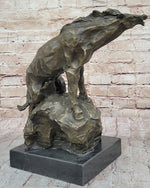 Abstract Crude Impressionist Horse Bronze Sculpture Statue Original Art Signed 