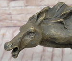 Abstract Crude Impressionist Horse Bronze Sculpture Statue Original Art Signed 