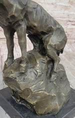 Abstract Crude Impressionist Horse Bronze Sculpture Statue Original Art Signed 