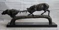 Load image into Gallery viewer, Elk Reindeer Caribou vs. Bear Bronze Sculpture Statue Wildlife Original Art Decor
