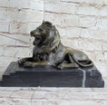 Load image into Gallery viewer, Signed Barye King Of Jungle Lion Bronze Sculpture Vintage Reproduction Art Deco
