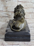 Load image into Gallery viewer, Signed Barye King Of Jungle Lion Bronze Sculpture Vintage Reproduction Art Deco
