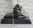 Load image into Gallery viewer, Signed Barye King Of Jungle Lion Bronze Sculpture Vintage Reproduction Art Deco
