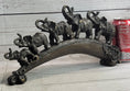 Load image into Gallery viewer, Pride of Elephants on a Bridge Bronze Metal Statue Sculpture Figures Original Art
