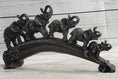 Load image into Gallery viewer, Pride of Elephants on a Bridge Bronze Metal Statue Sculpture Figures Original Art
