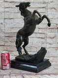 Load image into Gallery viewer, Rearing Horse on Hind Legs Bronze Sculpture Statue Equestrian PJ Mene Art Decor
