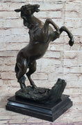 Load image into Gallery viewer, Rearing Horse on Hind Legs Bronze Sculpture Statue Equestrian PJ Mene Art Decor

