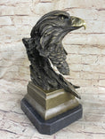Load image into Gallery viewer, Original Life Size American Bald Eagle Bronze Bust Sculpture Extra Large Figure

