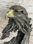 Load image into Gallery viewer, Original Life Size American Bald Eagle Bronze Bust Sculpture Extra Large Figure
