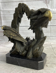 Majestic Bald Eagle Head Sculpture Bronze Statue Figurine Wildlife Bird Lover Art Decor