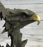 Majestic Bald Eagle Head Sculpture Bronze Statue Figurine Wildlife Bird Lover Art Decor