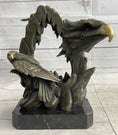 Load image into Gallery viewer, Majestic Bald Eagle Head Sculpture Bronze Statue Figurine Wildlife Bird Lover Art Decor
