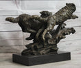 Load image into Gallery viewer, Running Wolves Dogs Wildlife Bronze Sculpture Statue Decor Signed Original Art
