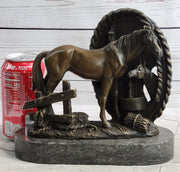 Horses Foal Equestrian Horse Lover Bronze Metal Sculpture Statue Figure Gift Decor Signed Art