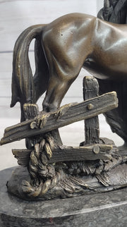 Horses Foal Equestrian Horse Lover Bronze Metal Sculpture Statue Figure Gift Decor Signed Art