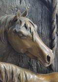 Load image into Gallery viewer, Equestrian Horse Lover Decor Mare & Foal Bronze Sculpture Statue on Marble Base
