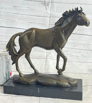 Large Arabian Horse Bronze Sculpture Statue By Williams Figurine Figure Decor