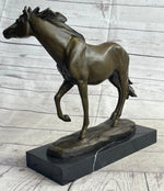 Large Arabian Horse Bronze Sculpture Statue By Williams Figurine Figure Decor