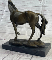 Large Arabian Horse Bronze Sculpture Statue By Williams Figurine Figure Decor
