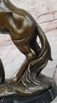 Load image into Gallery viewer, Rearing Horse Bronze Sculpture Statue Equestrian Stables Country Western Decor

