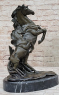 Load image into Gallery viewer, Adult and Baby Horse Pony Dual Rearing Horses Bronze Statue Sculpture Decor
