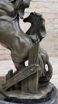 Load image into Gallery viewer, Adult and Baby Horse Pony Dual Rearing Horses Bronze Statue Sculpture Decor
