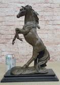 Load image into Gallery viewer, Rearing Stallion Horse Bronze Sculpture Statue Equestrian Horses Decor Signed Original Art
