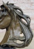Load image into Gallery viewer, Original Milo Gorgeous Bust Horse Head Bronze Sculpture Art Deco Figurine Figure

