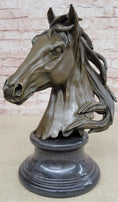 Load image into Gallery viewer, Original Milo Gorgeous Bust Horse Head Bronze Sculpture Art Deco Figurine Figure
