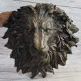 Load image into Gallery viewer, Wall Mounted Hanging Lion Head Bust Sculpture Decor Signed Original Milo 18" x 18"
