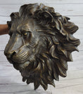 Load image into Gallery viewer, Wall Mounted Hanging Lion Head Bust Sculpture Decor Signed Original Milo 18" x 18"
