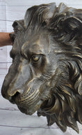 Load image into Gallery viewer, Wall Mounted Hanging Lion Head Bust Sculpture Decor Signed Original Milo 18" x 18"
