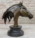 Load image into Gallery viewer, Hot Cast Bronze Horse Head Bust Statue Sculpture Bronze Metal Original Art by Milo
