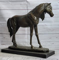 Load image into Gallery viewer, Bronze Metal Horse Mare Equestrian Decor Sculpture Statue Figure by PJ Mene on Marble Base
