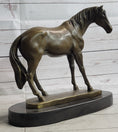 Load image into Gallery viewer, Arabian Horse Mare Bronze Figure Sculpture Statue Equestrian Decor on Marble Base
