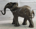 Load image into Gallery viewer, Smooth Elephant Bronze Metal Figure Sculpture Handmade Art Decor Collectible
