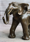 Load image into Gallery viewer, Smooth Elephant Bronze Metal Figure Sculpture Handmade Art Decor Collectible

