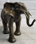 Load image into Gallery viewer, Smooth Elephant Bronze Metal Figure Sculpture Handmade Art Decor Collectible
