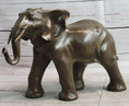 Load image into Gallery viewer, Smooth Elephant Bronze Metal Figure Sculpture Handmade Art Decor Collectible
