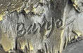 Load image into Gallery viewer, Roaring Lion's Head Lion Bust Bronze Sculpture Statue Figure Marble Base 9" x 7"
