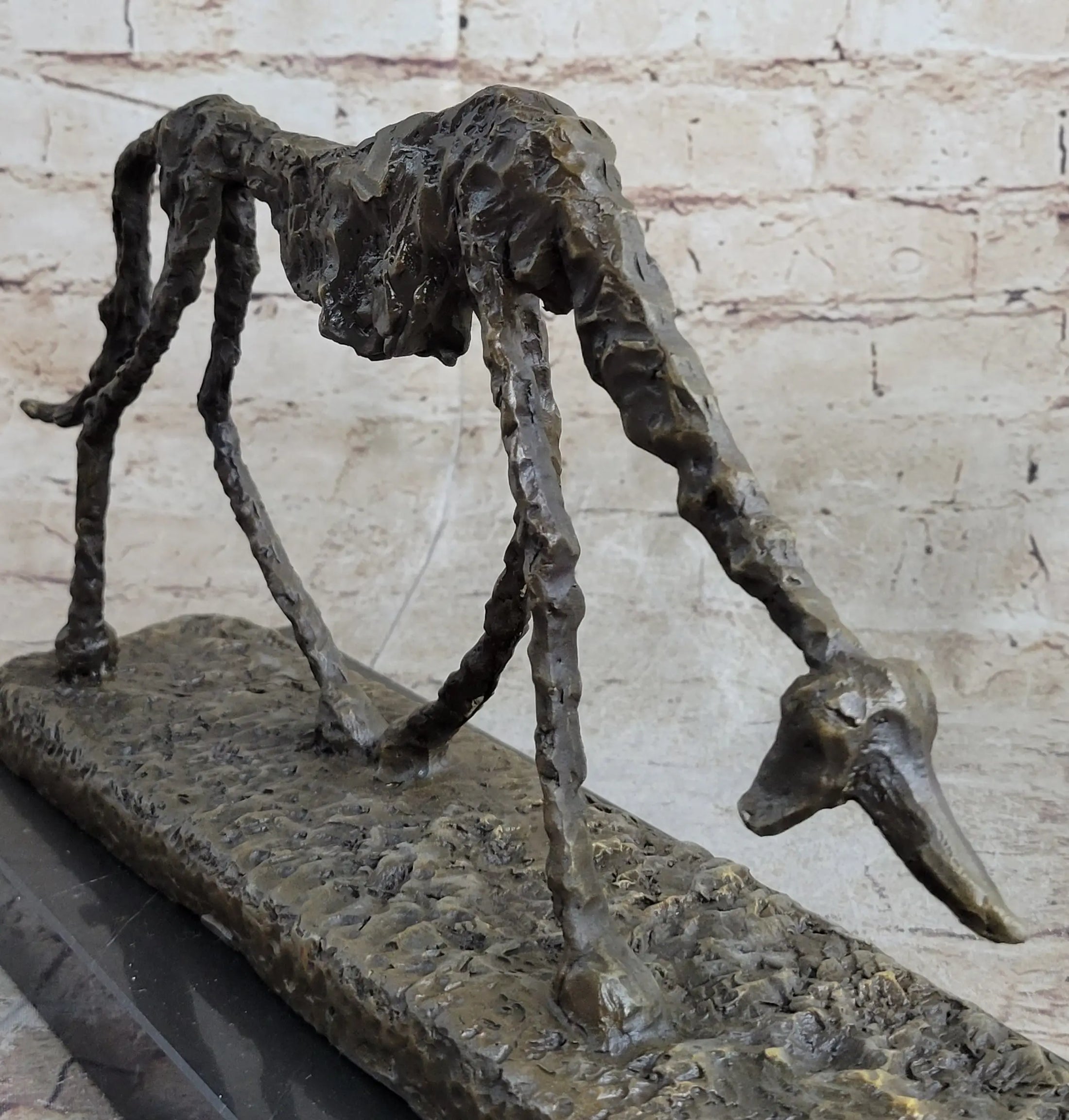 Modern Artwork - Dog (1951) - Signed - Animal Bronze Sculpture Statue Figure