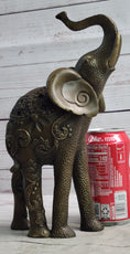 Load image into Gallery viewer, Decorative Indian Elephant Bronze Figure Statue Sculpture Hindu Design Handmade Art
