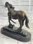 Load image into Gallery viewer, Arabian Horse in Trotting Running in Field Bronze Statue Sculpture Equestrian Decor Original Art
