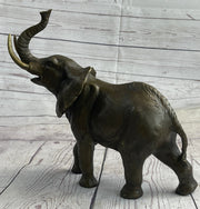 Elephant Bronze Metal Figurine Figure Sculpture Decor 11